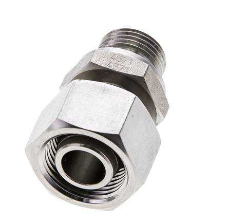 15L & M18x1.5 Acier inoxydable pivotant droit avec filetage mâle 315 bar FKM Ajustable ISO 8434-1
