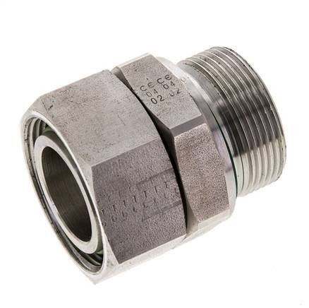 35L & M42x2 Acier inoxydable droit pivotant avec filetage mâle 160 bar FKM Ajustable ISO 8434-1