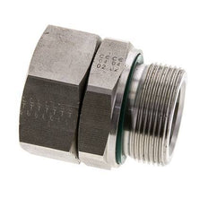 35L & M42x2 Acier inoxydable droit pivotant avec filetage mâle 160 bar FKM Ajustable ISO 8434-1