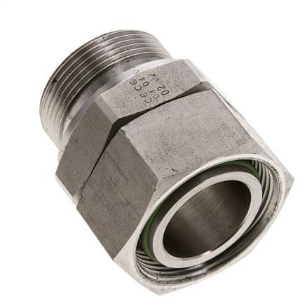 35L & M42x2 Acier inoxydable droit pivotant avec filetage mâle 160 bar FKM Ajustable ISO 8434-1