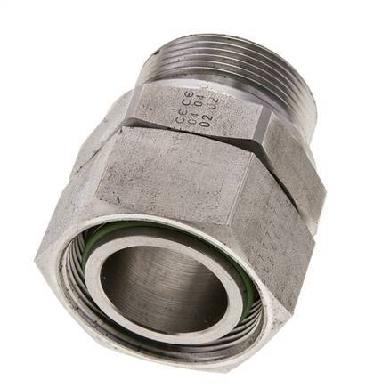 35L & M42x2 Acier inoxydable droit pivotant avec filetage mâle 160 bar FKM Ajustable ISO 8434-1