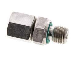 6S & M12x1.5 Stainless Steel Straight Swivel with Male Threads 630 bar FKM Adjustable ISO 8434-1