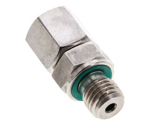 6S & M12x1.5 en acier inoxydable avec filetage mâle 630 bar FKM Ajustable ISO 8434-1