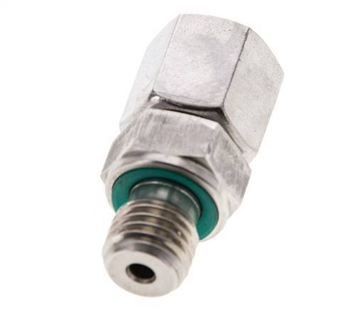 6S & M12x1.5 en acier inoxydable avec filetage mâle 630 bar FKM Ajustable ISO 8434-1