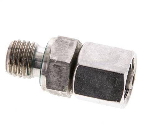 6S & M12x1.5 en acier inoxydable avec filetage mâle 630 bar FKM Ajustable ISO 8434-1