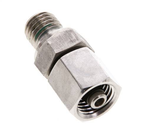 6S & M12x1.5 en acier inoxydable avec filetage mâle 630 bar FKM Ajustable ISO 8434-1