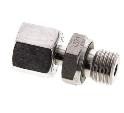 8S & M14x1.5 Acier inoxydable pivotant droit avec filetage mâle 630 bar FKM Ajustable ISO 8434-1