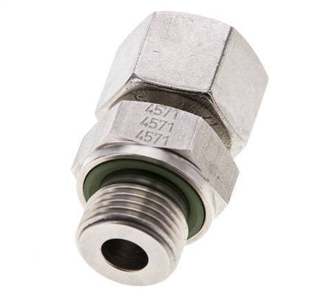 12S & M18x1.5 Acier inoxydable pivotant droit avec filetage mâle 630 bar FKM Ajustable ISO 8434-1