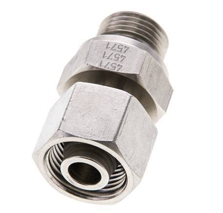 12S & M18x1.5 Acier inoxydable pivotant droit avec filetage mâle 630 bar FKM Ajustable ISO 8434-1