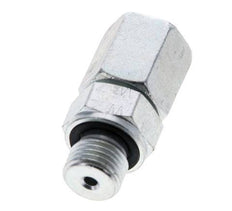 6L & M10x1 Acier zingue Pivot droit avec filetage mâle 315 bar Joint torique NBR Cône reglable ISO 8434-1