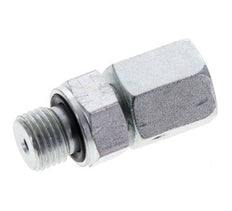 6L & M10x1 Acier zingue Pivot droit avec filetage mâle 315 bar Joint torique NBR Cône reglable ISO 8434-1