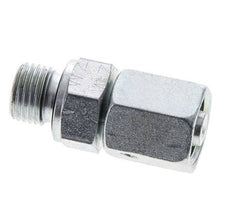 6L & M10x1 Acier zingue Pivot droit avec filetage mâle 315 bar Joint torique NBR Cône reglable ISO 8434-1