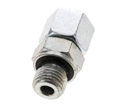 10L & M14x1.5 Acier zingue pivotant droit avec filetage mâle 315 bar Joint torique NBR Cône d'etancheite reglable ISO 8434-1
