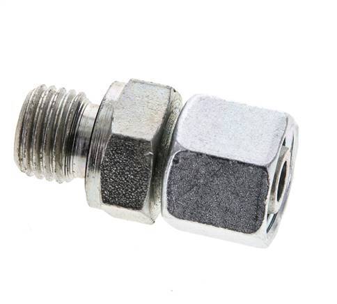 10L & M14x1.5 Acier zingue pivotant droit avec filetage mâle 315 bar Joint torique NBR Cône d'etancheite reglable ISO 8434-1