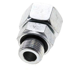 15L & M18x1.5 Acier zingue pivotant droit avec filetage mâle 315 bar Joint torique NBR Cône d'etancheite reglable ISO 8434-1