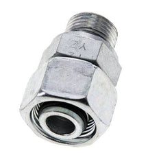 15L & M18x1.5 Acier zingue pivotant droit avec filetage mâle 315 bar Joint torique NBR Cône d'etancheite reglable ISO 8434-1