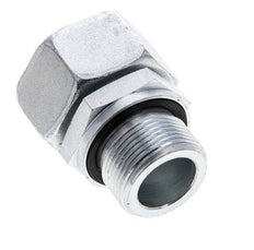 22L & M26x1.5 Acier zingue pivotant droit avec filetage mâle 160 bar Joint torique NBR Cône d'etancheite reglable ISO 8434-1