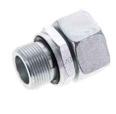 22L & M26x1.5 Acier zingue pivotant droit avec filetage mâle 160 bar Joint torique NBR Cône d'etancheite reglable ISO 8434-1