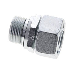 22L & M26x1.5 Acier zingue pivotant droit avec filetage mâle 160 bar Joint torique NBR Cône d'etancheite reglable ISO 8434-1