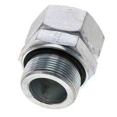 35L & M42x2 Acier zingue pivotant droit avec filetage mâle 160 bar Joint torique NBR Cône d'etancheite reglable ISO 8434-1