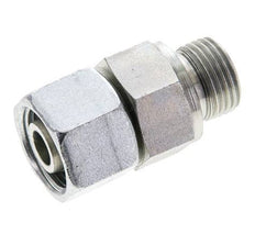 12S & M18x1.5 Acier zingue pivotant droit avec filetage mâle 630 bar Joint torique NBR Cône d'etancheite reglable ISO 8434-1
