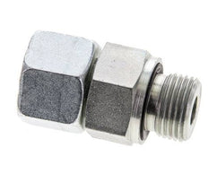 12S & M18x1.5 Acier zingue pivotant droit avec filetage mâle 630 bar Joint torique NBR Cône d'etancheite reglable ISO 8434-1