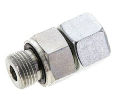12S & M18x1.5 Acier zingue pivotant droit avec filetage mâle 630 bar Joint torique NBR Cône d'etancheite reglable ISO 8434-1