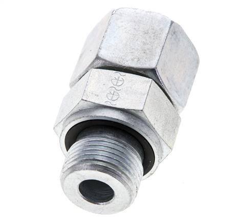 14S & M20x1.5 Acier zingue pivotant droit avec filetage mâle 630 bar Joint torique NBR Cône d'etancheite reglable ISO 8434-1