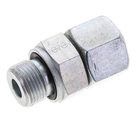 14S & M20x1.5 Acier zingue pivotant droit avec filetage mâle 630 bar Joint torique NBR Cône d'etancheite reglable ISO 8434-1