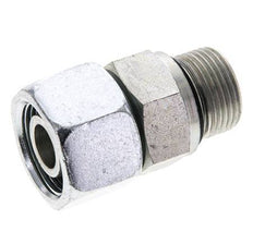16S & M22x1.5 Acier zingue pivotant droit avec filetage mâle 400 bar Joint torique NBR Cône d'etancheite reglable ISO 8434-1