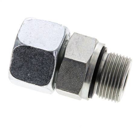 16S & M22x1.5 Zink plated Steel Straight Swivel with Male Threads 400 bar NBR O-ring Sealing Cone Adjustable ISO 8434-1