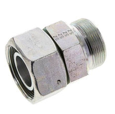 38S & M48x2 Acier zingue Pivot droit avec filetage mâle 315 bar Joint torique NBR Cône reglable ISO 8434-1