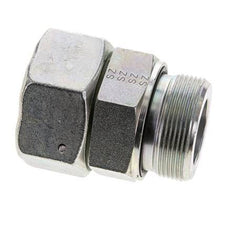 38S & M48x2 Acier zingue Pivot droit avec filetage mâle 315 bar Joint torique NBR Cône reglable ISO 8434-1