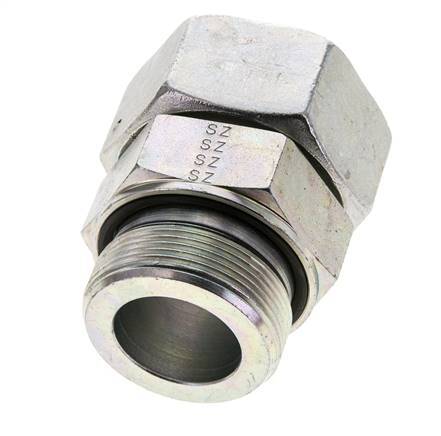 38S & M48x2 Acier zingue Pivot droit avec filetage mâle 315 bar Joint torique NBR Cône reglable ISO 8434-1