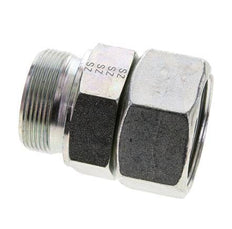 38S & M48x2 Acier zingue Pivot droit avec filetage mâle 315 bar Joint torique NBR Cône reglable ISO 8434-1