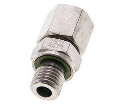 8L & M12x1.5 Acier inoxydable droit pivotant avec filetage mâle 315 bar Joint torique FKM Cône reglable ISO 8434-1