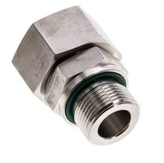 18L & M22x1.5 Acier inoxydable pivotant droit avec filetage mâle 315 bar Joint torique FKM Cône reglable ISO 8434-1