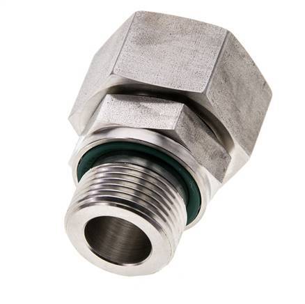 18L & M22x1.5 Acier inoxydable pivotant droit avec filetage mâle 315 bar Joint torique FKM Cône reglable ISO 8434-1