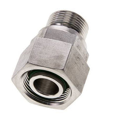 18L & M22x1.5 Acier inoxydable pivotant droit avec filetage mâle 315 bar Joint torique FKM Cône reglable ISO 8434-1