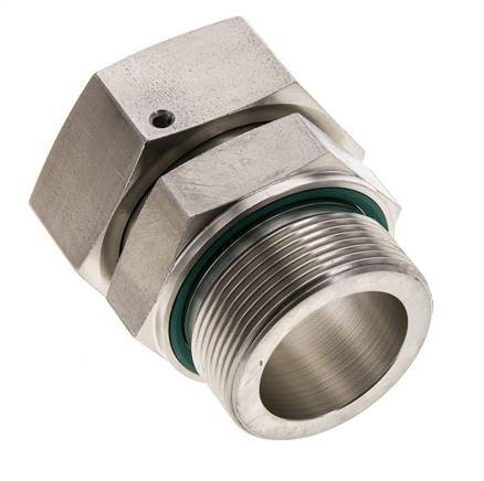 42L & M48x2 Acier inoxydable droit pivotant avec filetage mâle 160 bar Joint torique FKM Cône reglable ISO 8434-1