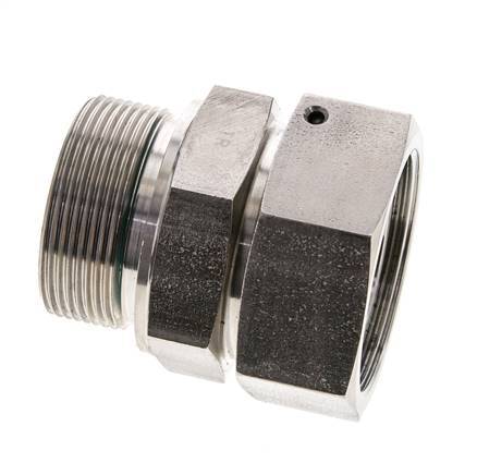 42L & M48x2 Acier inoxydable droit pivotant avec filetage mâle 160 bar Joint torique FKM Cône reglable ISO 8434-1