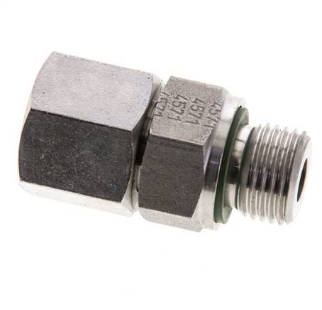 10S & M16x1.5 Acier inoxydable pivotant droit avec filetage mâle 630 bar Joint torique FKM Cône reglable ISO 8434-1