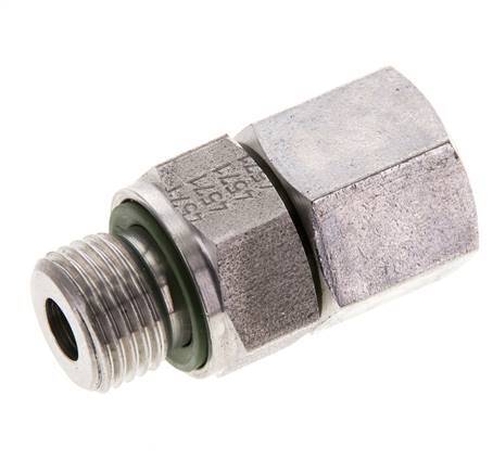 10S & M16x1.5 Acier inoxydable pivotant droit avec filetage mâle 630 bar Joint torique FKM Cône reglable ISO 8434-1