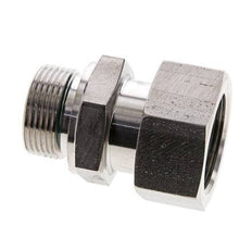 25S & M33x2 Swivel droit en acier inoxydable avec filetage mâle 400 bar Joint torique FKM Cône reglable ISO 8434-1