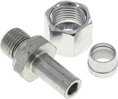 10L & G1/4'' Acier zingue pivotant droit avec filetage mâle 315 bar NBR Reglable ISO 8434-1 [2 Pièces]