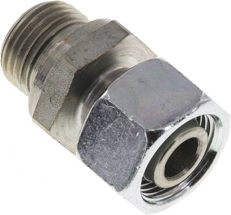 15L & G1/2'' Acier zingue pivotant droit avec filetage mâle 315 bar NBR Reglable ISO 8434-1