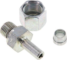 8S & G1/4'' Acier zingue pivotant droit avec filetage mâle 630 bar NBR Reglable ISO 8434-1 [2 Pièces]