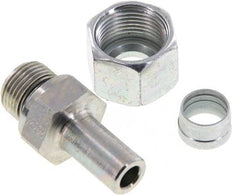 12S & G3/8'' Acier zingue pivotant à filetage mâle 630 bar NBR Reglable ISO 8434-1 [2 Pièces]