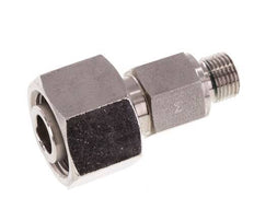 Emerillon droit en acier inoxydable 12L & G1/8'' avec filetage mâle 315 bar FKM Reglable ISO 8434-1