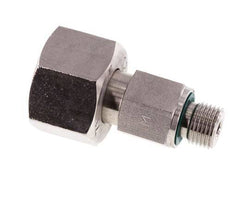 Emerillon droit en acier inoxydable 12L & G1/8'' avec filetage mâle 315 bar FKM Reglable ISO 8434-1